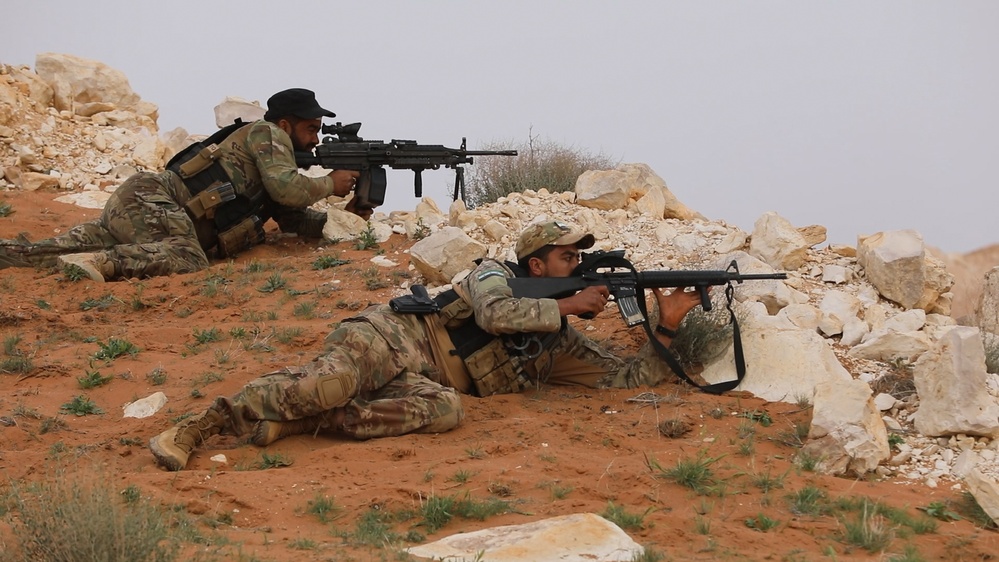 U.S. Army Soldiers train with Syrian partners on Infantry Maneuver Range