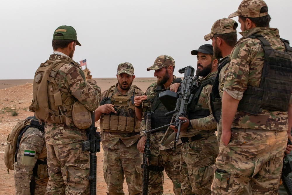 U.S. Army Soldiers train with Syrian partners on Infantry Maneuver Range