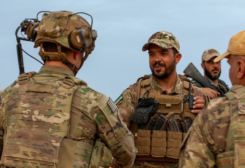 U.S. Army Soldiers train with Syrian partners on Infantry Maneuver Range