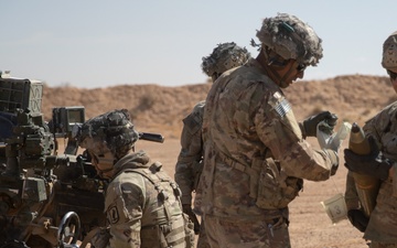 US Fires M119 Howitzer During African Lion 2025 in Tunisia
