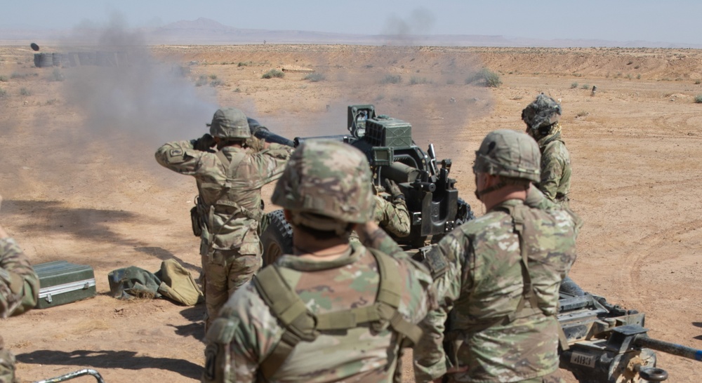 US Fires M119 Howitzer During African Lion 2025 in Tunisia