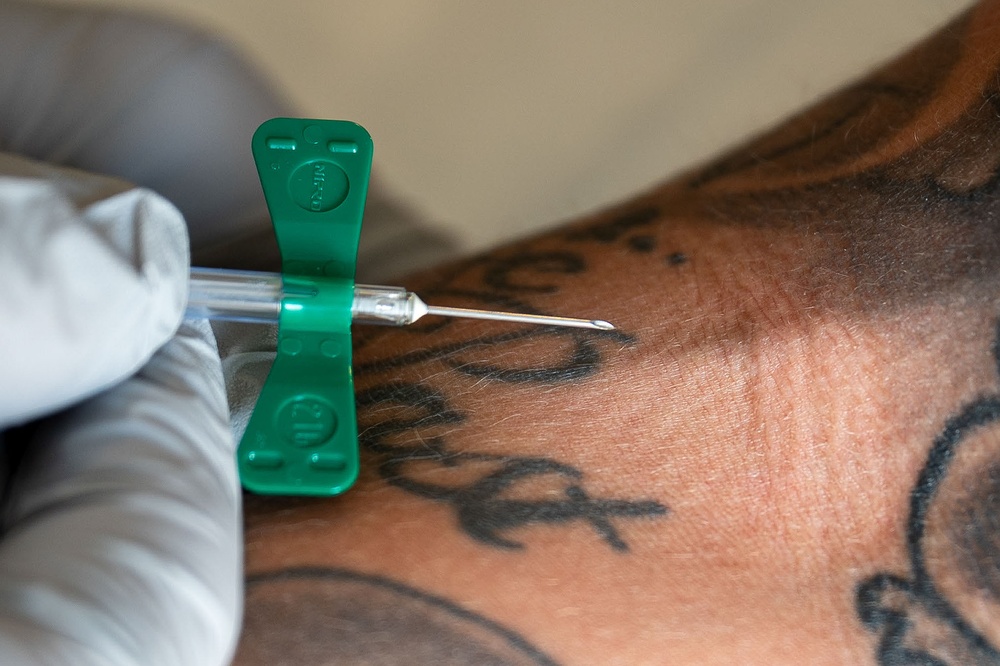 378th EMDS hosts Walking Blood Bank Pre-screening