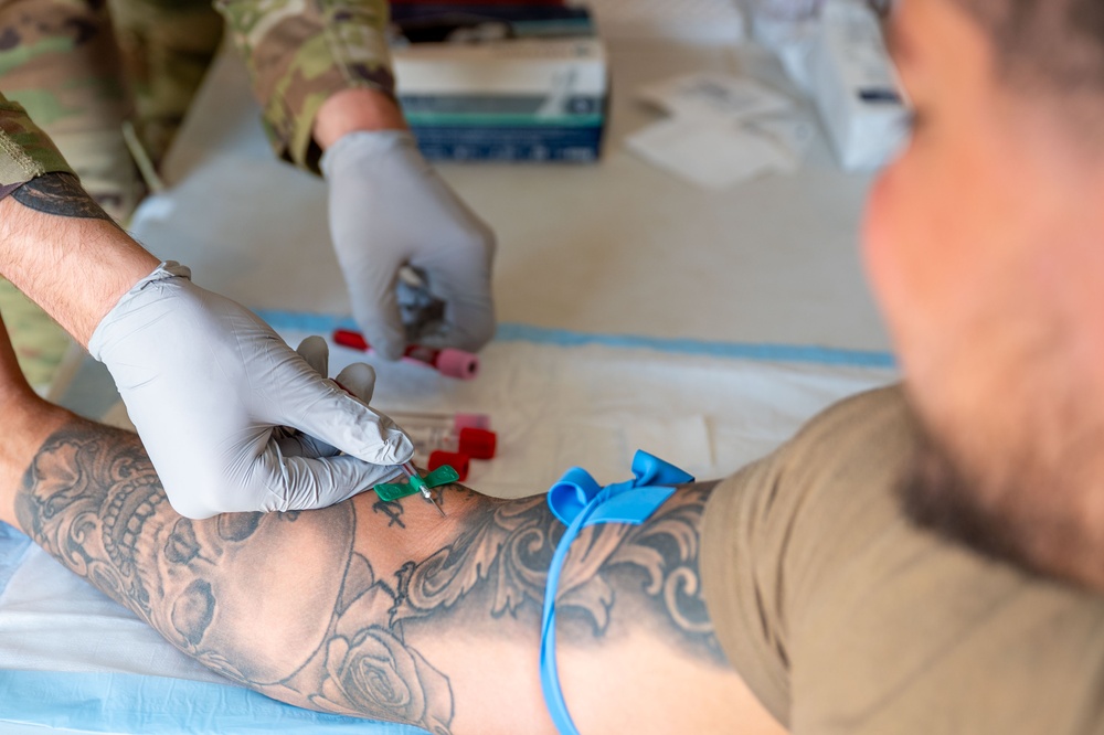 378th EMDS hosts Walking Blood Bank Pre-screening