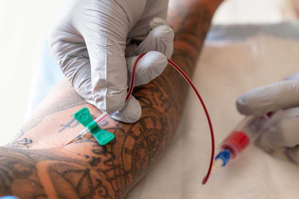 378th EMDS hosts Walking Blood Bank Pre-screening