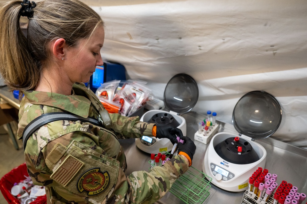 378th EMDS hosts Walking Blood Bank Pre-screening
