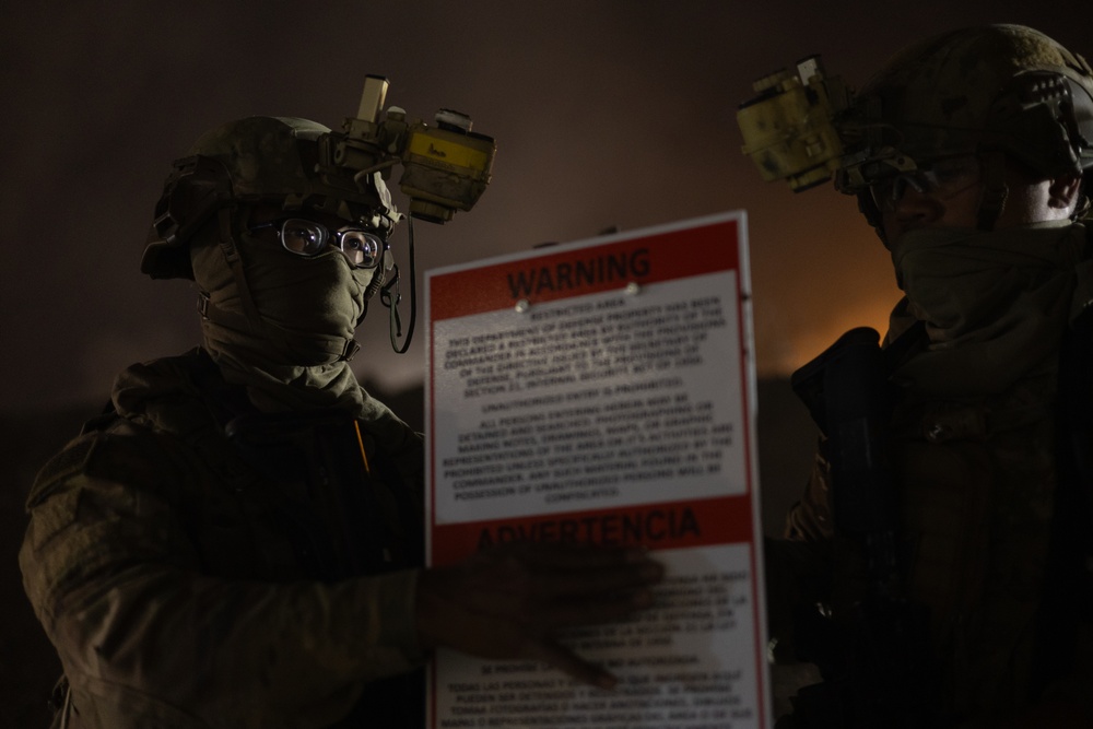 U.S. Soldiers establish Texas National Defense Area