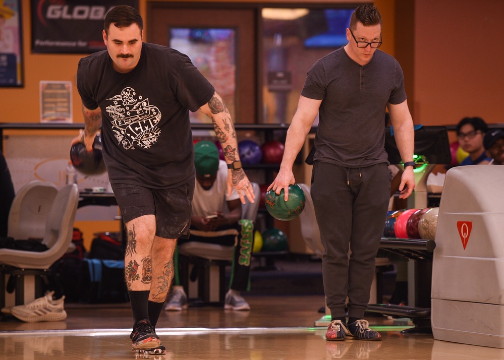 USS John C. Stennis (CVN 74) Sailors Participate in Bowling Tournament