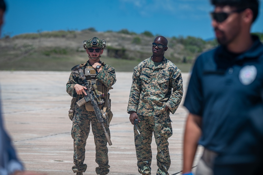 DoD assists DHS in illegal alien removal flight