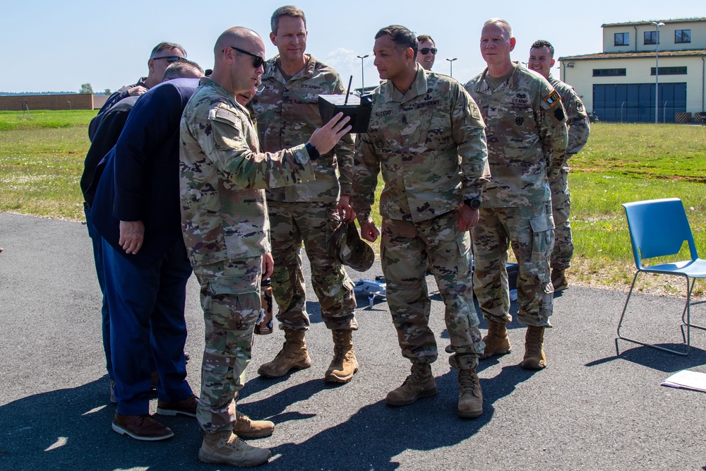 Byrom visits Balli Airfield