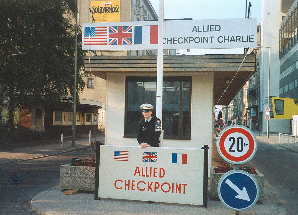 Young Sgt. 1st Class Michael Rafferty,Allied Checkpoint Charlie