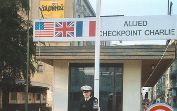 Young Sgt. 1st Class Michael Rafferty,Allied Checkpoint Charlie