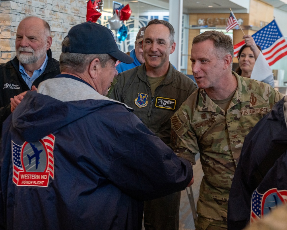 Team Minot welcomes back the Western North Dakota Honor Flight