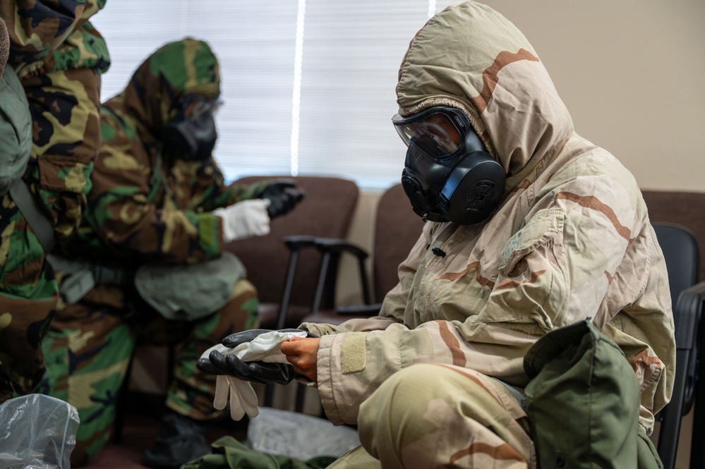 11th Combat Air Base Squadron conducts chemical, biological, radiological and nuclear readiness training