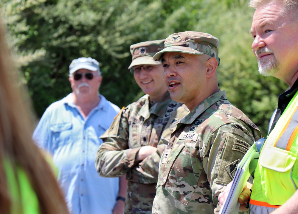 Baltimore District leadership attends Contaminated Building Demolition Program site visit on Aberdeen Proving Ground