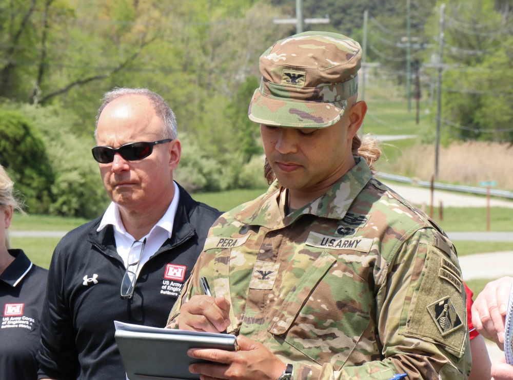 Baltimore District leadership attends Contaminated Building Demolition Program site visit on Aberdeen Proving Ground