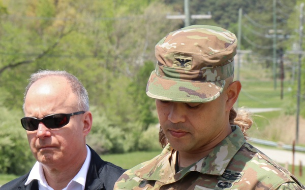 Baltimore District leadership attends Contaminated Building Demolition Program site visit on Aberdeen Proving Ground