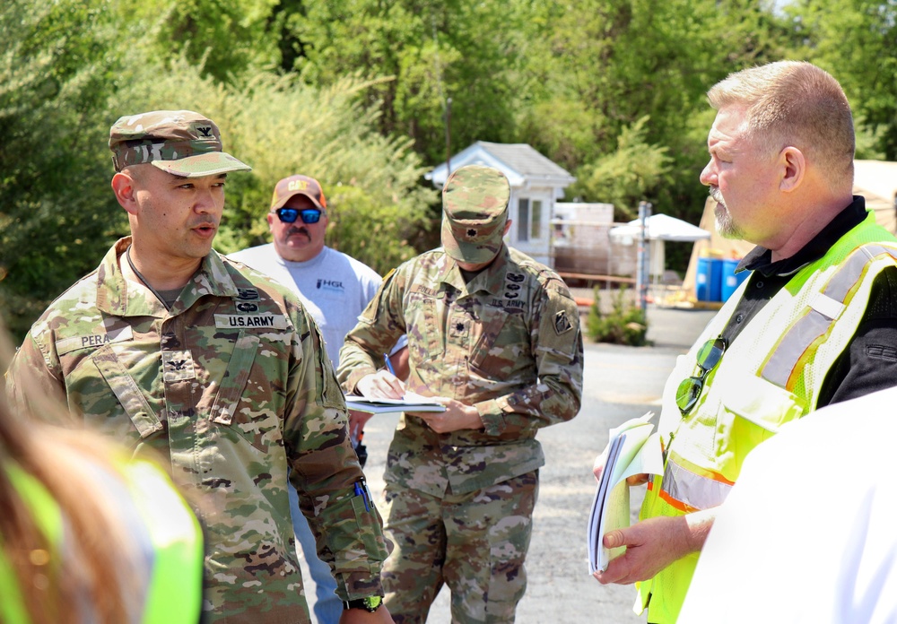 Baltimore District leadership attends Contaminated Building Demolition Program site visit on Aberdeen Proving Ground