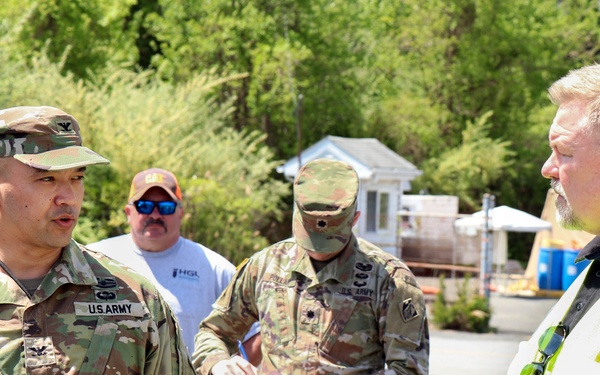 Baltimore District leadership attends Contaminated Building Demolition Program site visit on Aberdeen Proving Ground