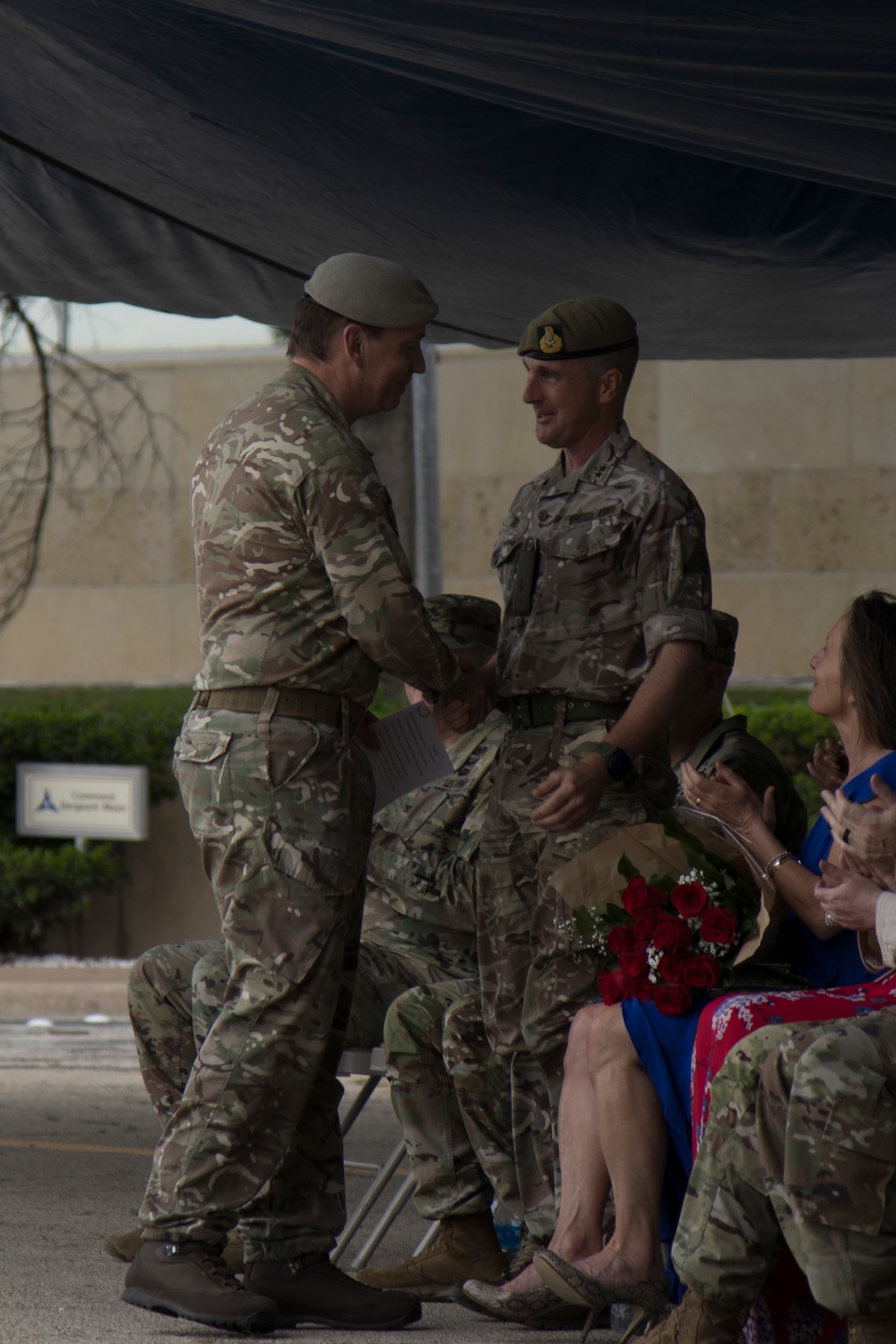 U.K. Maj. Gen. Ben Cattermole change of command ceremony