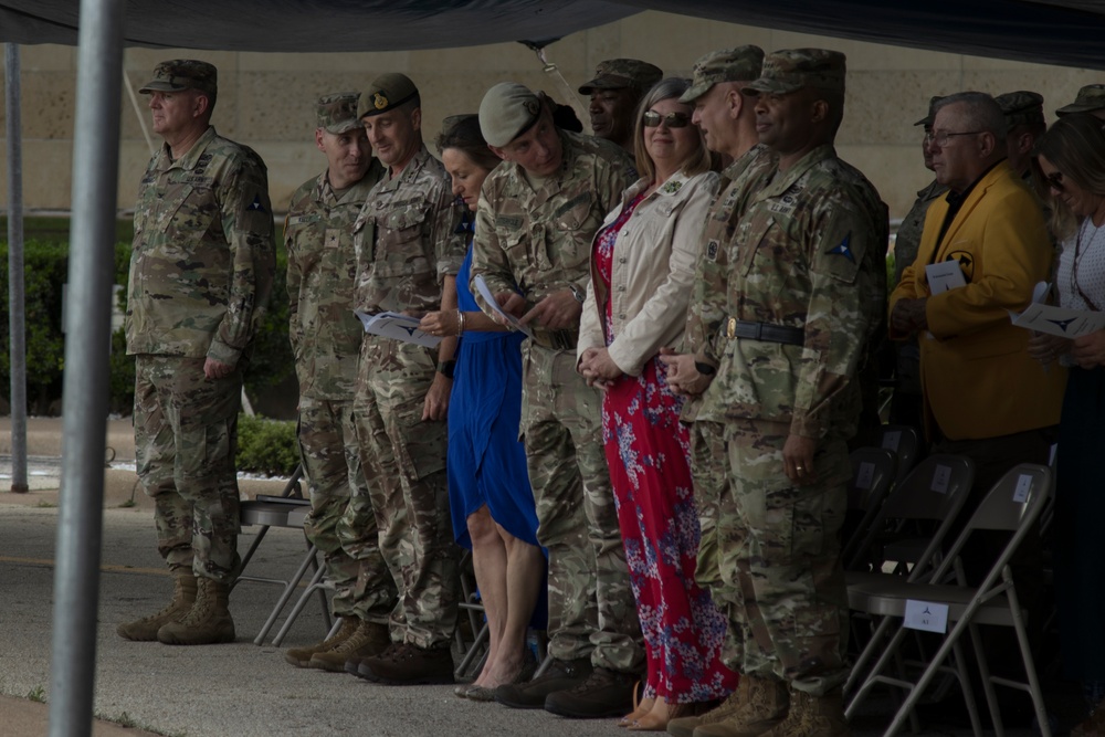 U.K. Maj. Gen. Ben Cattermole change of command ceremony