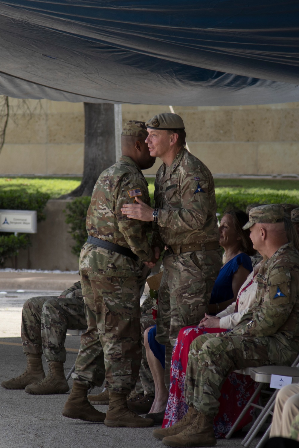 U.K. Maj. Gen. Ben Cattermole change of command ceremony