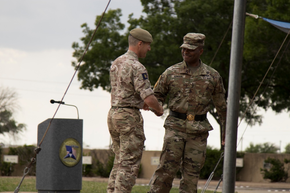 U.K. Maj. Gen. Ben Cattermole change of command ceremony