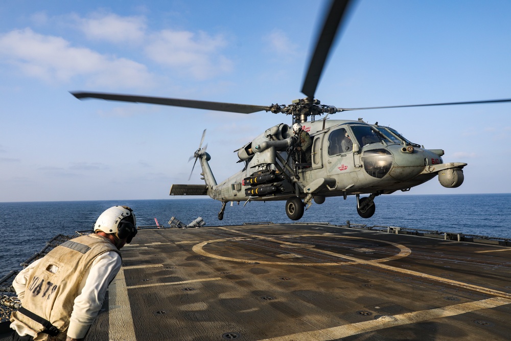USS Princeton conducts operations in the U.S. Central Command area of responsibility as part of the Carl Vinson Carrier Strike Group