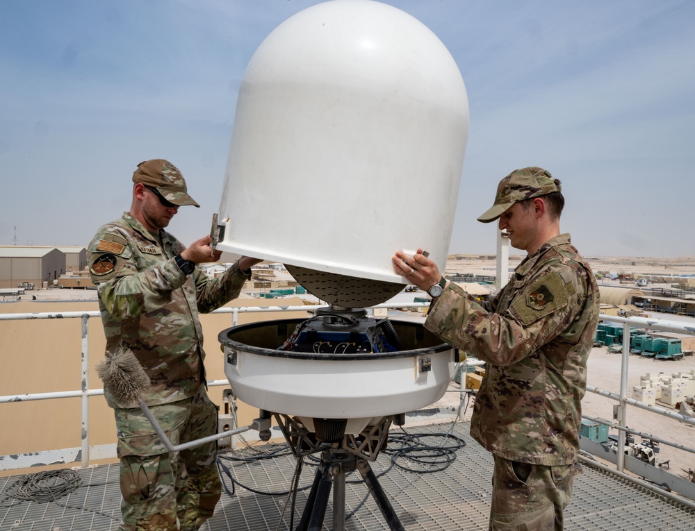 379th EOSS conduct monthly radar inspection