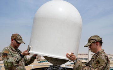 379th EOSS conduct monthly radar inspection