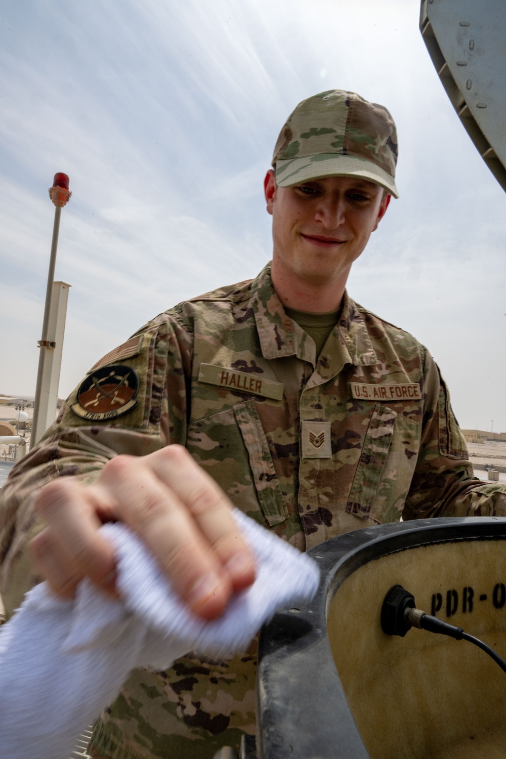 379th EOSS conduct monthly radar inspection
