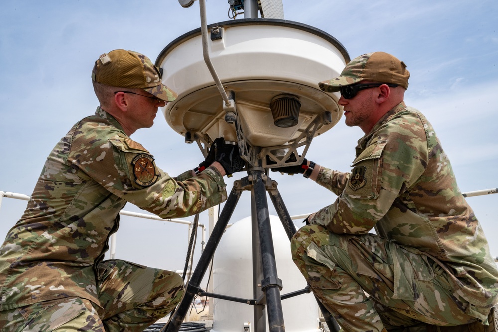 379th EOSS conduct monthly radar inspection