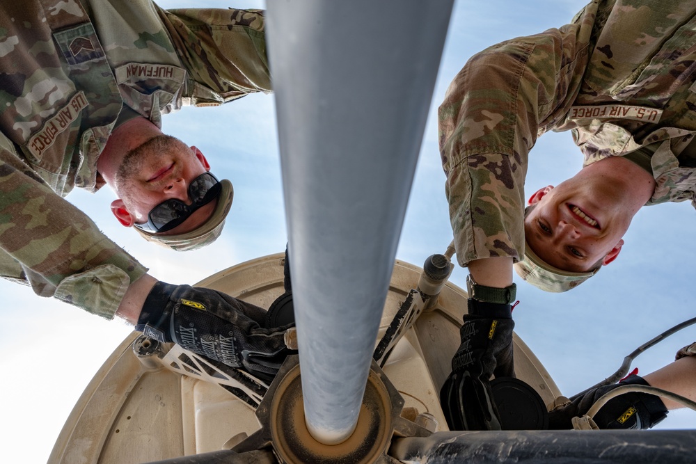 379th EOSS conduct monthly radar inspection