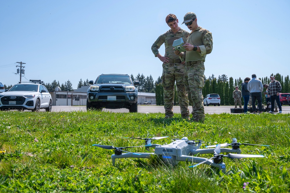 Team McChord Airmen participate in autonomous drone demonstration