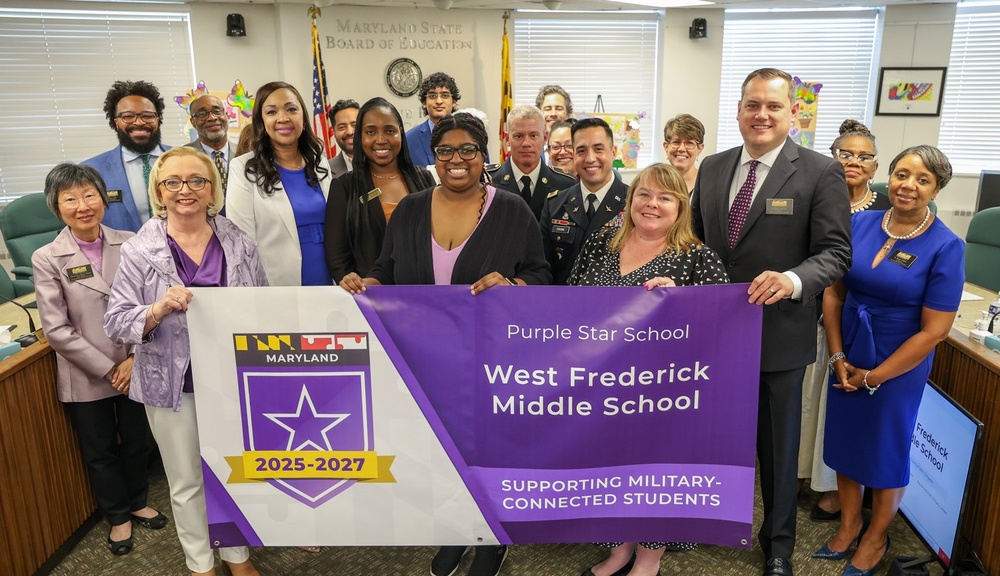 Fort Detrick's Feeder Middle School Earns Purple Heart Designation