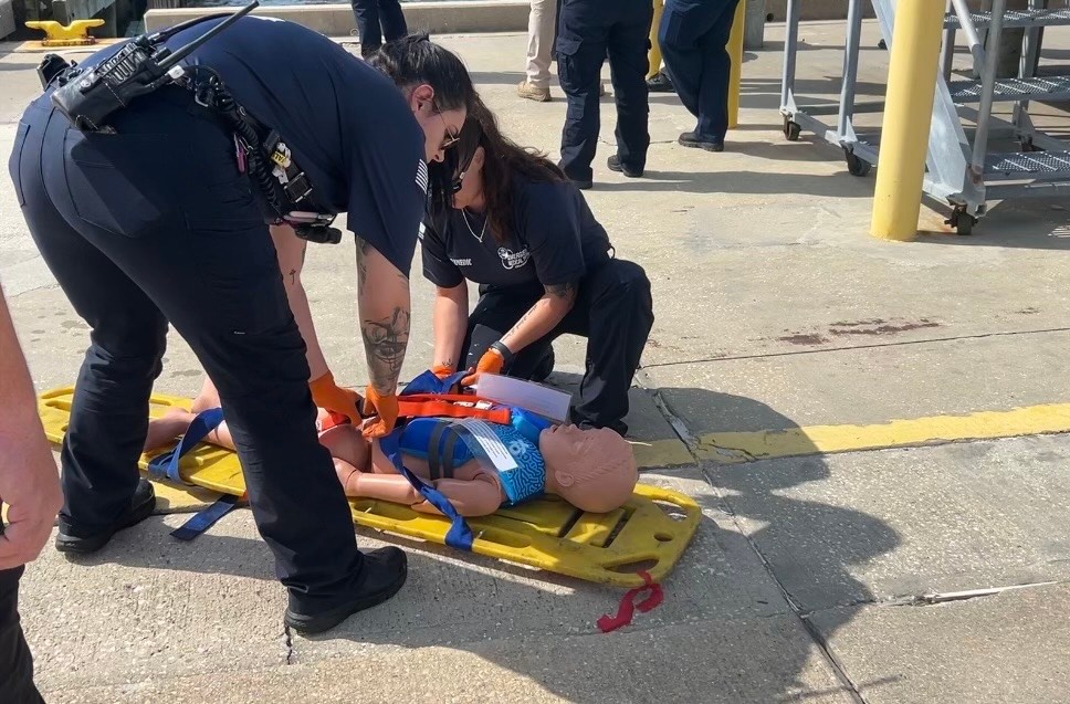U.S. Coast Guard Station Pensacola, Escambia County First Responders Conduct Exercise on NAS Pensacola