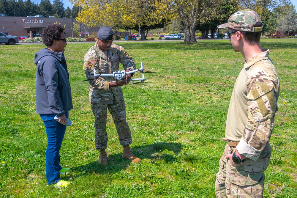 Team McChord Airmen participate in autonomous drone demonstration