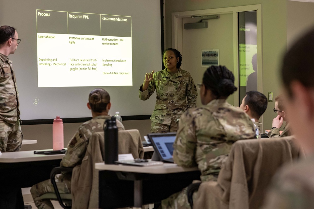 Future Air Force  and Space Force Bioenvironmental Engineers hone skills in USAFSAM course
