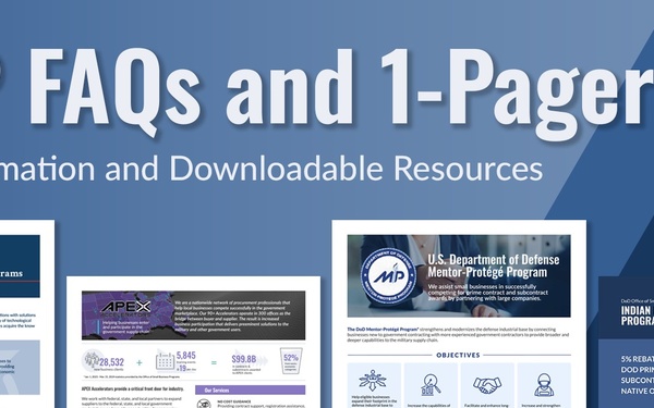 DoD OSBP FAQs and 1-pagers