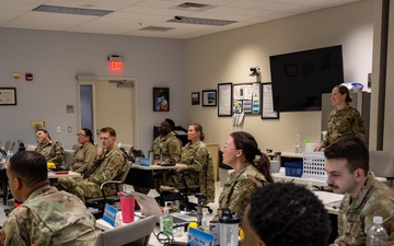USAFSAM students practice hearing conservation techniques