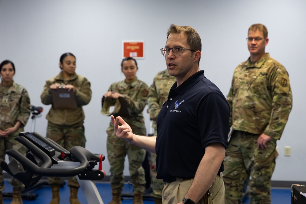USAFSAM  students practice sanitation inspections in public health course