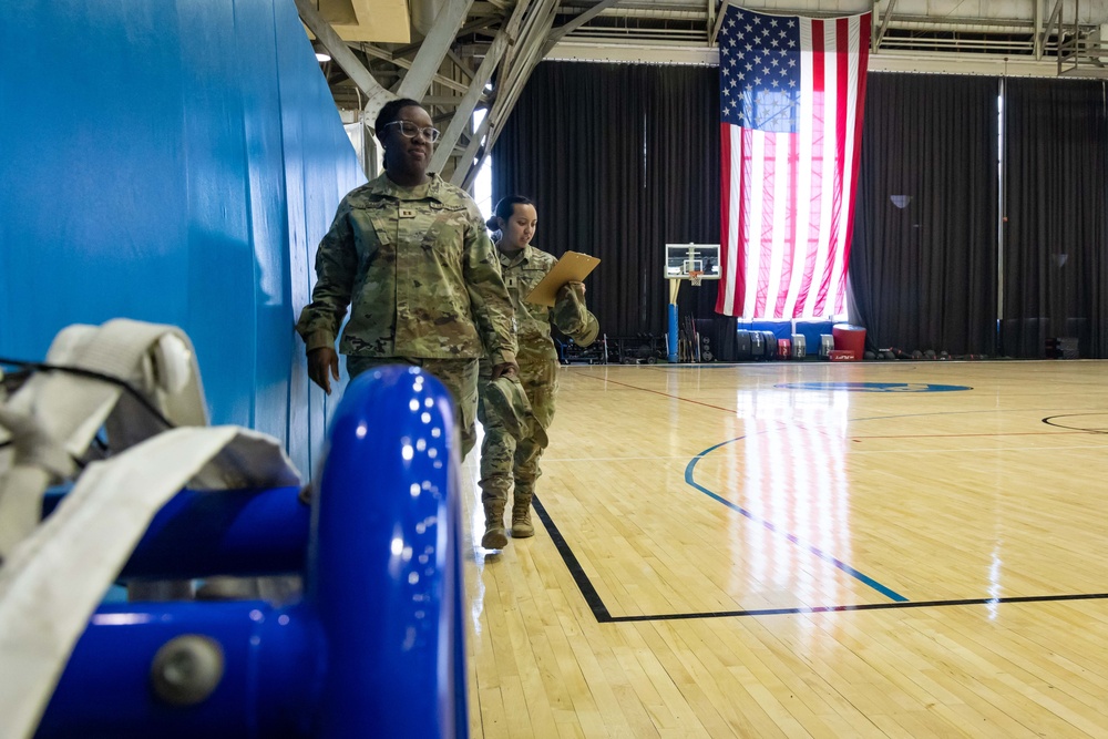 USAFSAM  students practice sanitation inspections in public health course