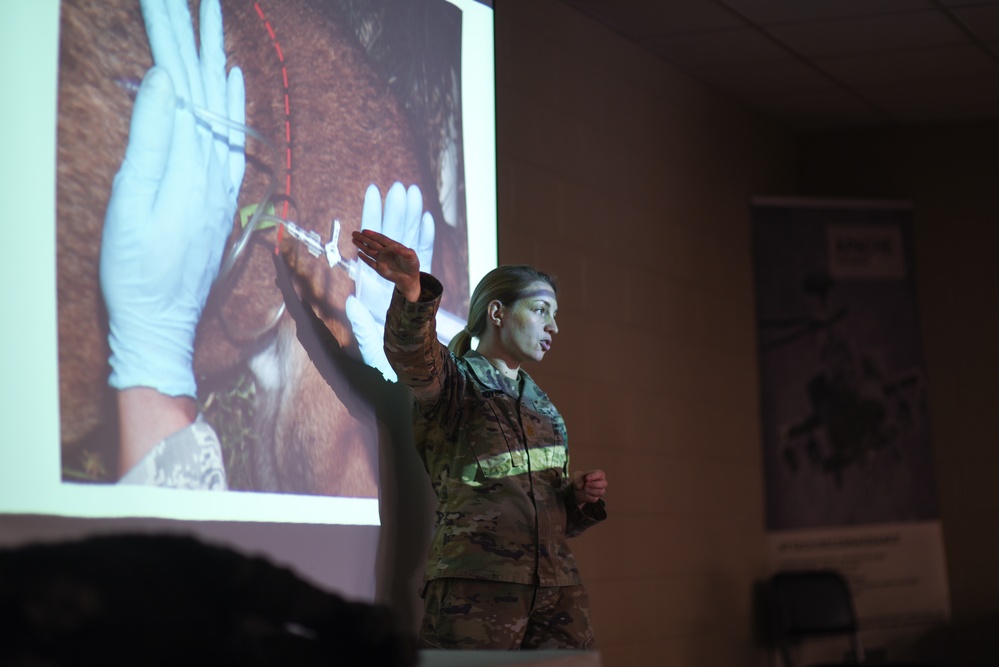 South Carolina Army National Guard aviation unit conducts K9 medical training with Richland County Sheriff Department