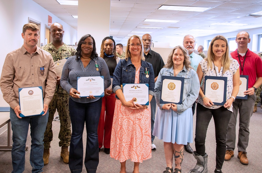 Navy and Marine Corps Force Health Protection Command (NMCFHPC) hosts a Monthly Command Awards Ceremony