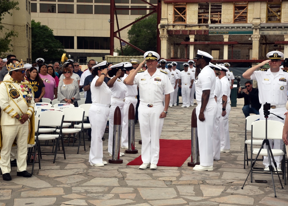 San Antonio-based Sailors host Navy Day at the Alamo
