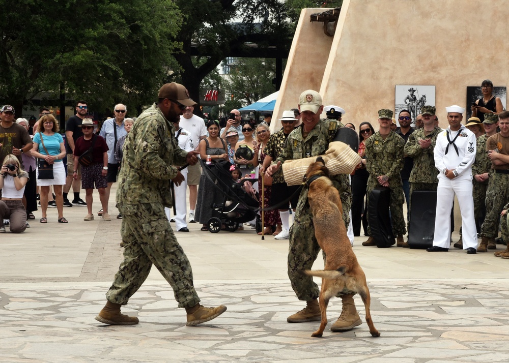 San Antonio-based Sailors host Navy Day at the Alamo