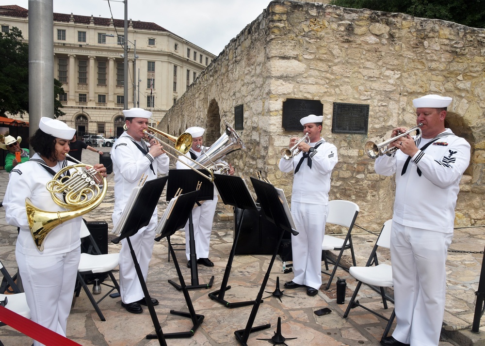 Navy Band Southeast performs at Navy Day at the Alamo