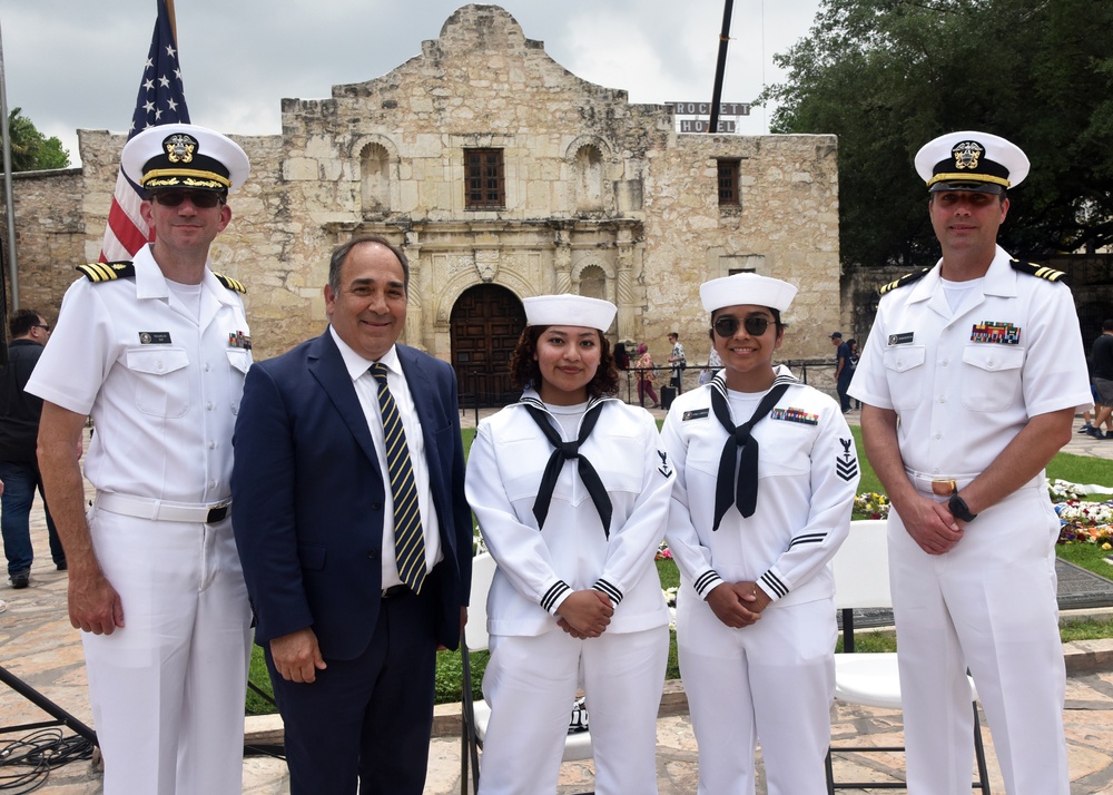 San Antonio-based Sailors host Navy Day at the Alamo