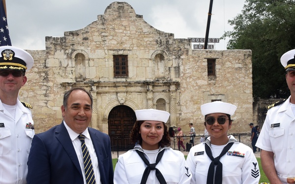 San Antonio-based Sailors host Navy Day at the Alamo