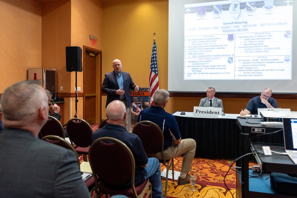 56th annual National Guard Association of Illinois conference hosted in East Peoria, Illinois, April 25-26, 2025