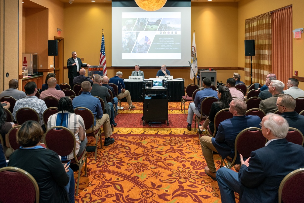 56th annual National Guard Association of Illinois conference hosted in East Peoria, Illinois, April 25-26, 2025